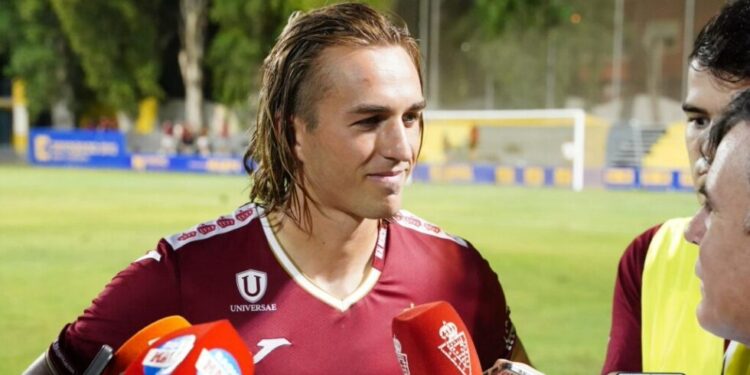 Pedro Benito, el pichichi de la pretemporada del Real Murcia