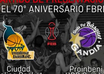 Molina Basket – UPB Gandía, partido de presentación del 70º aniversario FBRM