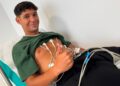 Los jugadores del FC Cartagena pasan revista médica antes de iniciar los entrenamientos
