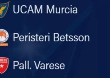 El Peristeri griego, Varese italiano y el Bamberg alemán serán las tres piedras iniciales para UCAM Murcia en BCL