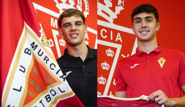 Héctor Pérez y Jorge Sánchez encabezan la apuesta por la cantera en el Real Murcia