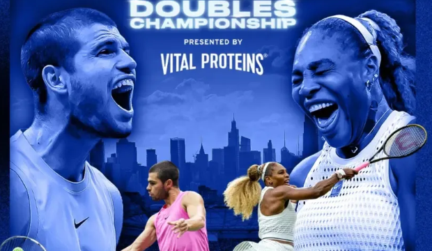 Carlos Alcaraz formará pareja con Serena Williams en un histórico dobles mixto de exhibición